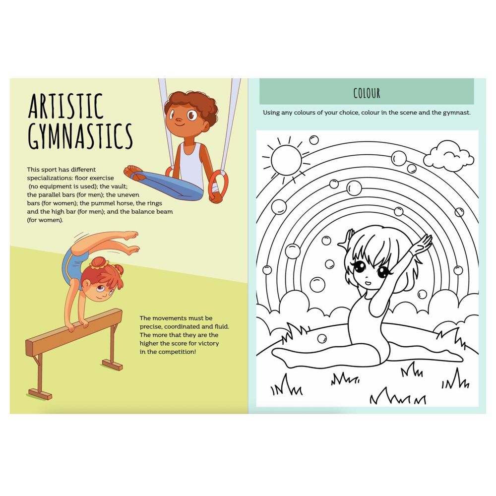 Stickers And Activities Book - Sports