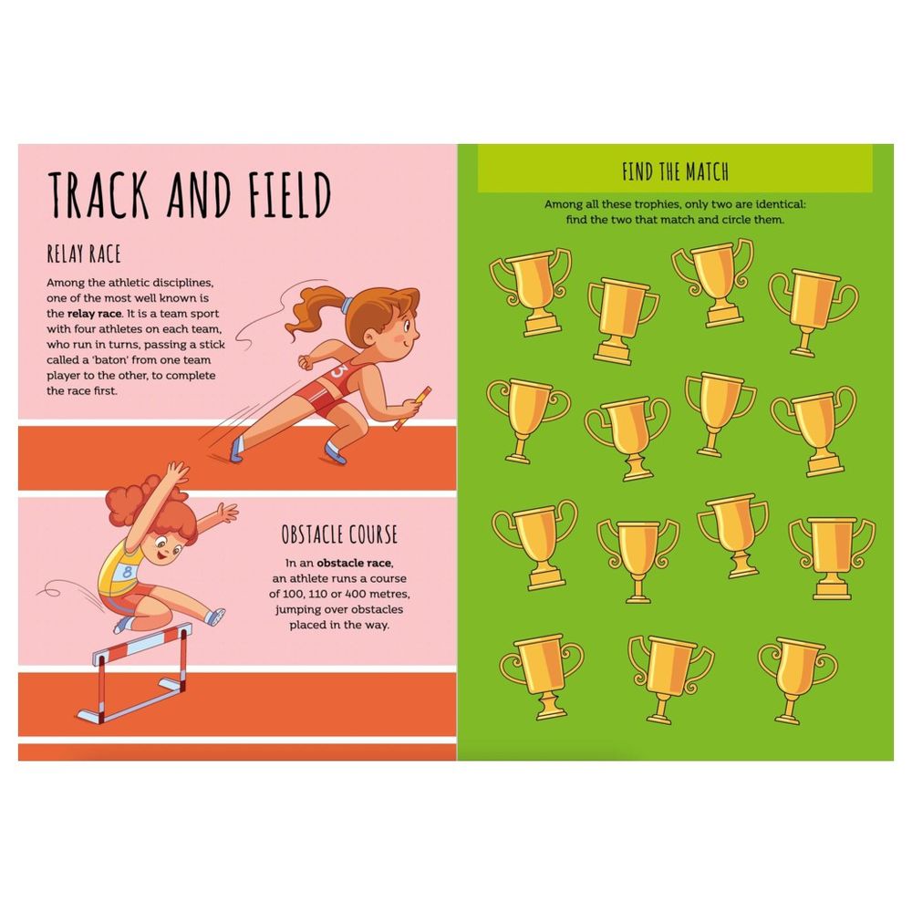 Stickers And Activities Book - Sports
