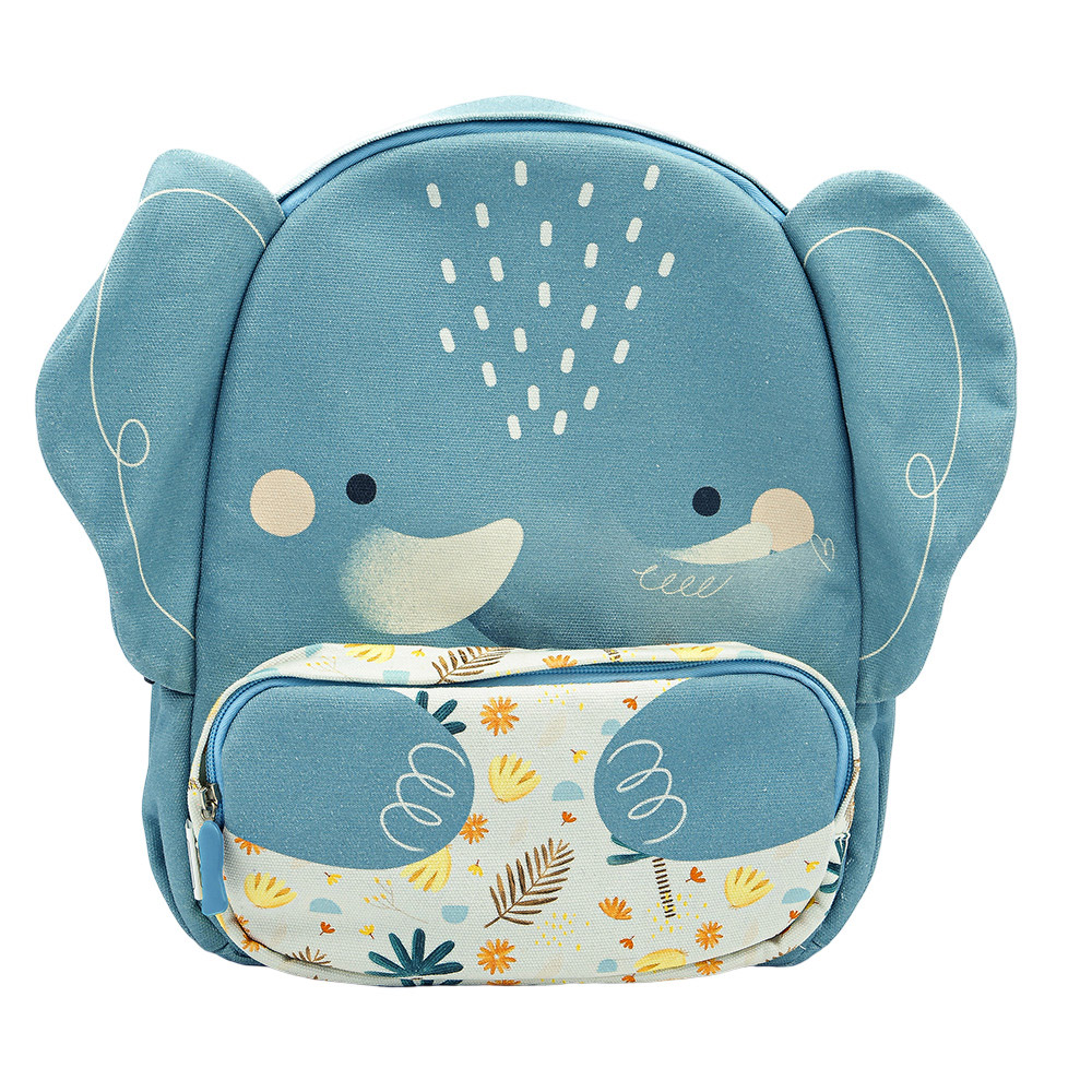 Sassi - Kids Printed Backpack - Elephant - 14.2-Inch