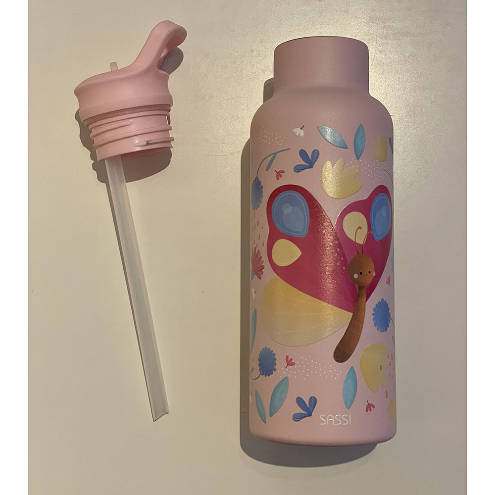 Sassi - Stainless Steel Bottle - Butterfly - 500 ml