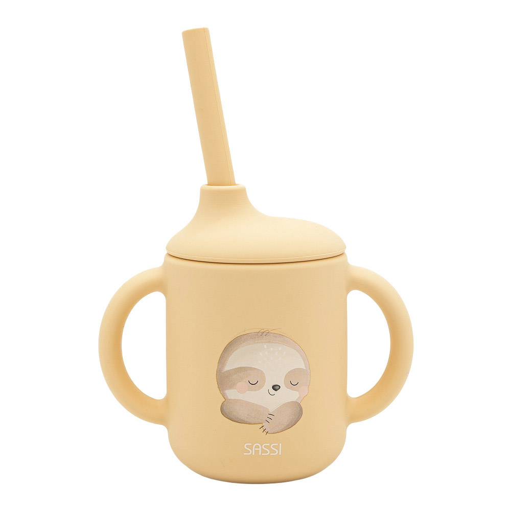 Sassi - Silicone Straw Cup - Sloth