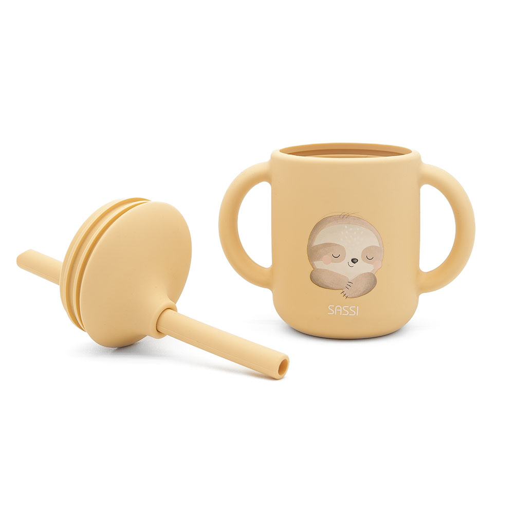 Sassi - Silicone Straw Cup - Sloth