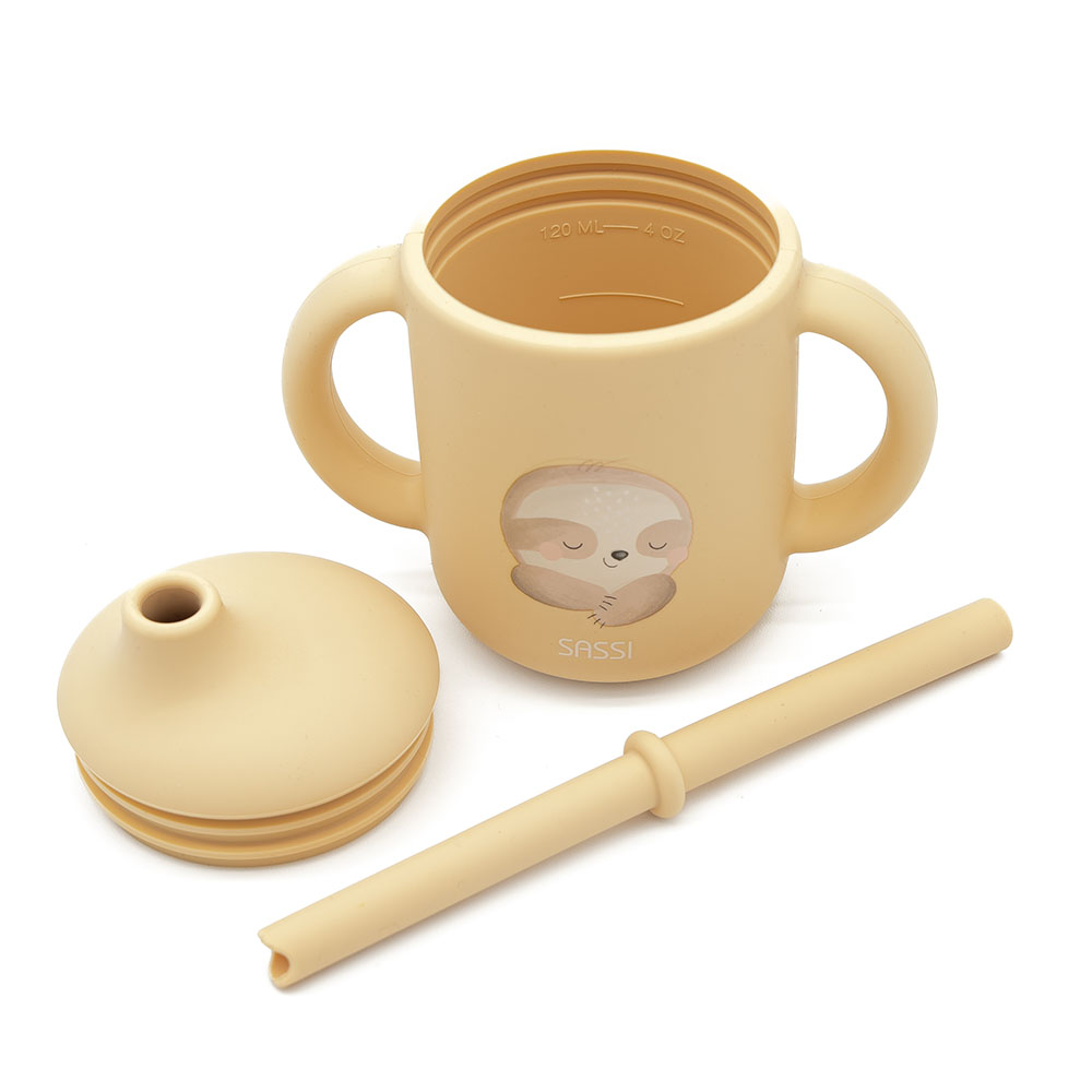 Sassi - Silicone Straw Cup - Sloth