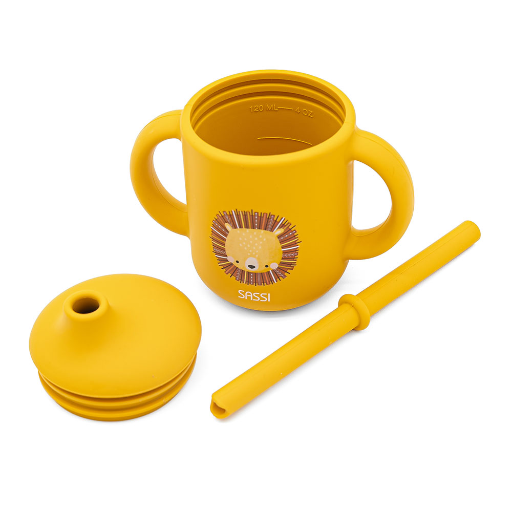 Sassi - Silicone Straw Cup - Lion