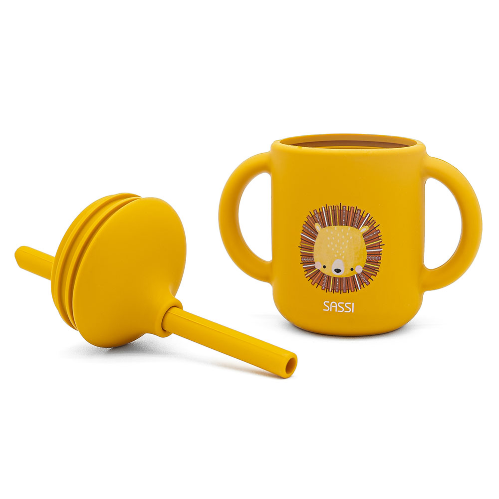 Sassi - Silicone Straw Cup - Lion