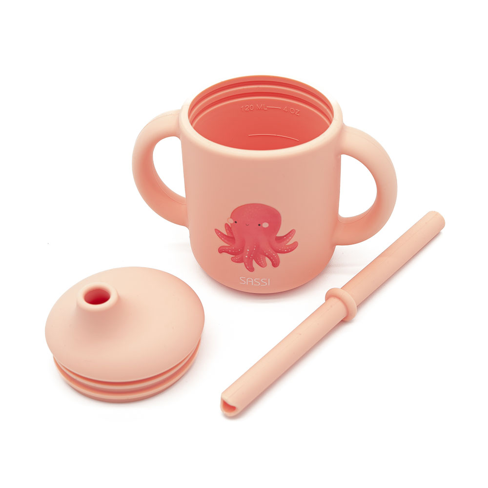 Sassi - Silicone Straw Cup - Octopus