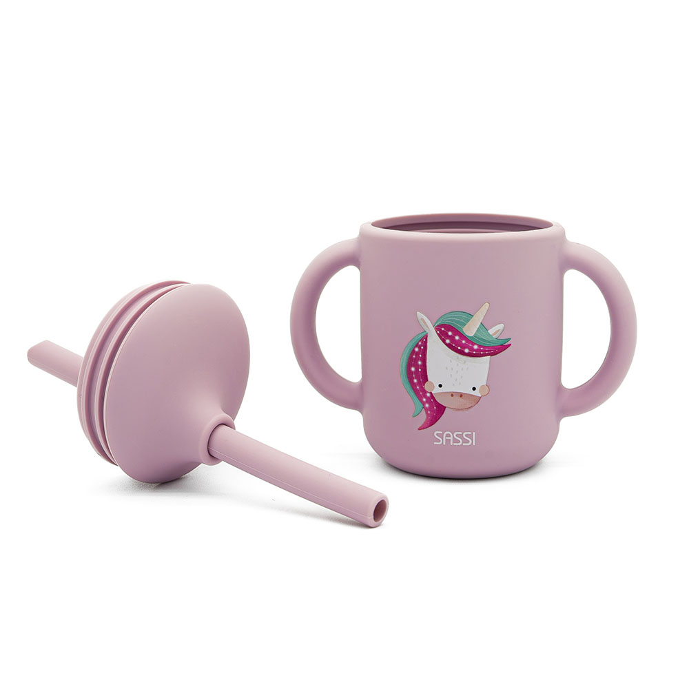 Sassi - Silicone Straw Cup - Unicorn