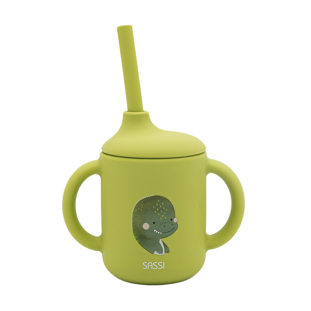Sassi - Silicone Straw Cup - Dinosaur