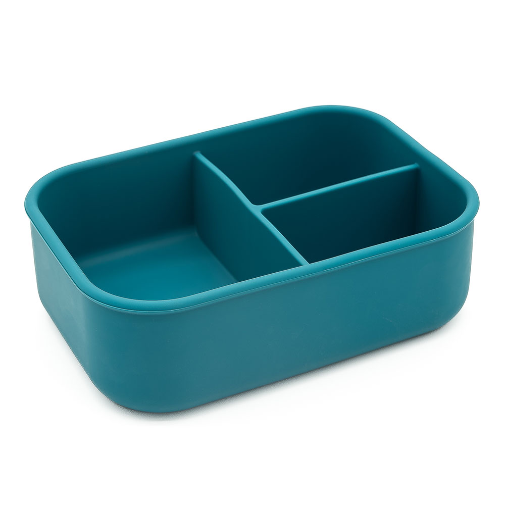 Sassi - 3-Compartment Silicone Lunch Box - Elephant