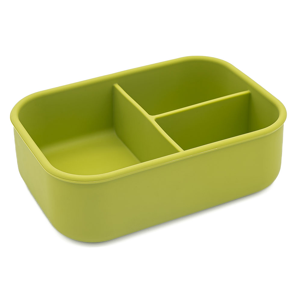 Sassi - 3-Compartment Silicone Lunch Box - Dinosaur