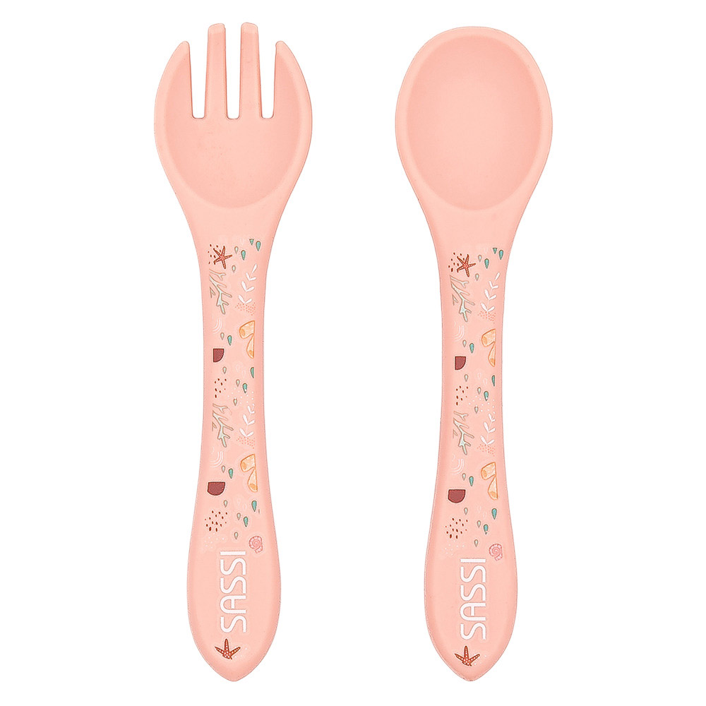 Sassi - Silicone Fork And Spoon - Octopus - 2 Pc Set