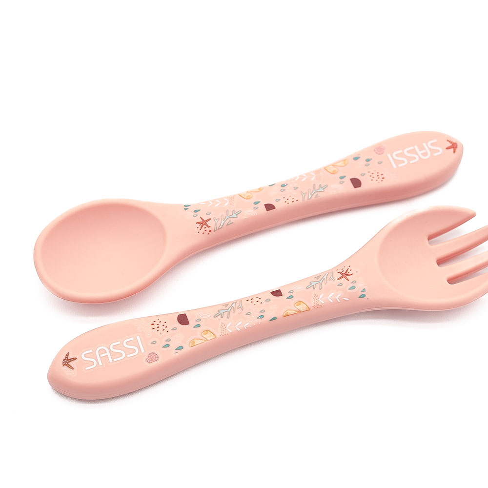 Sassi - Silicone Fork And Spoon - Octopus - 2 Pc Set