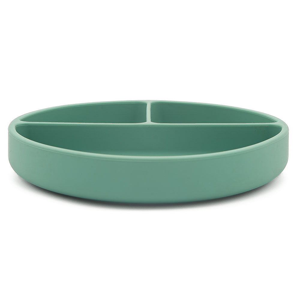 Sassi - Silicone Plate With Dividers - Polar Bear