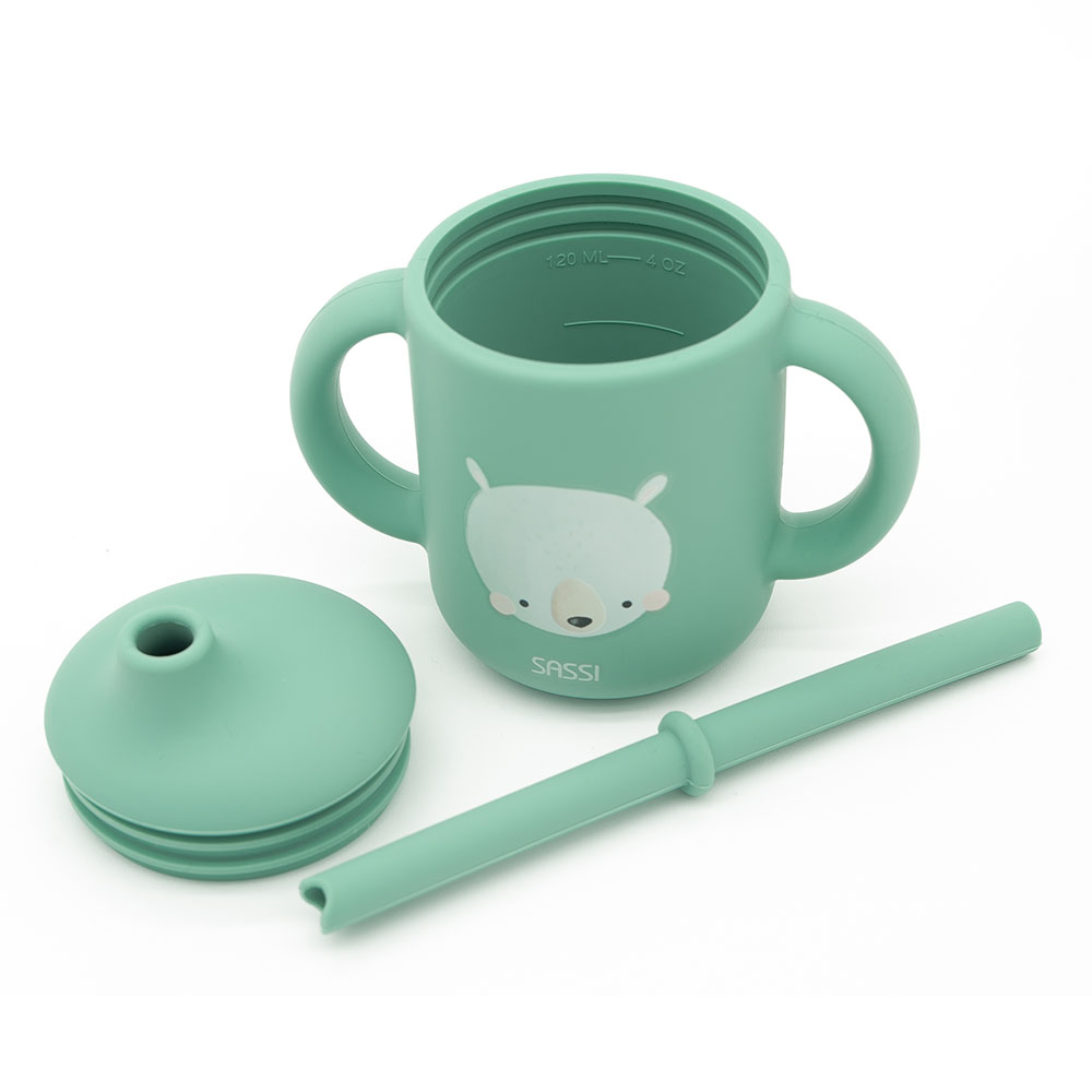 Sassi - Silicone Straw Cup - Polar Bear