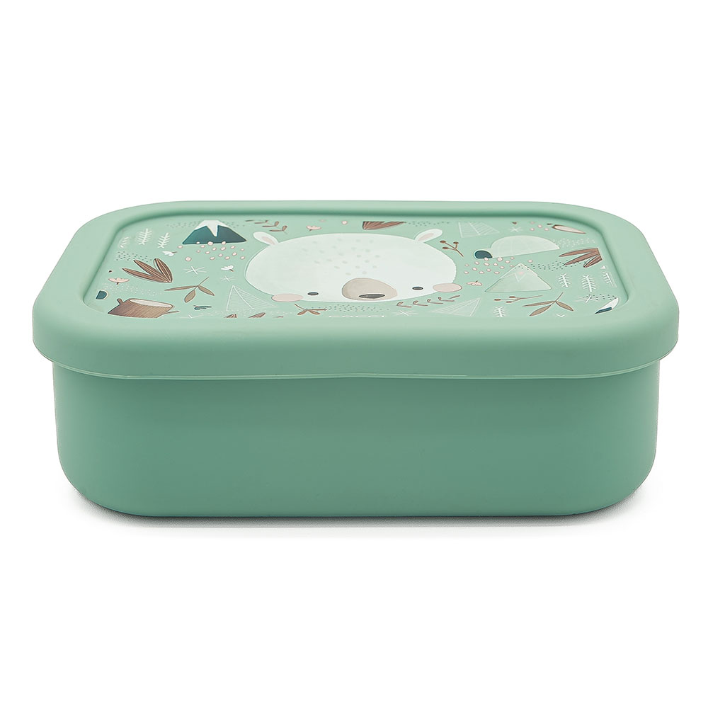 Sassi - 3-Compartment Silicone Lunch Box - Polar Bear