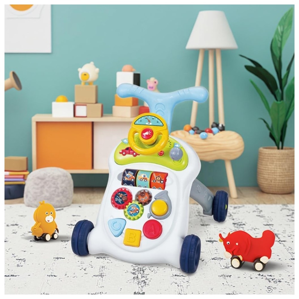 Youleen - 3-In-1 Multifunctional Walker With Puzzle Steering Wheel