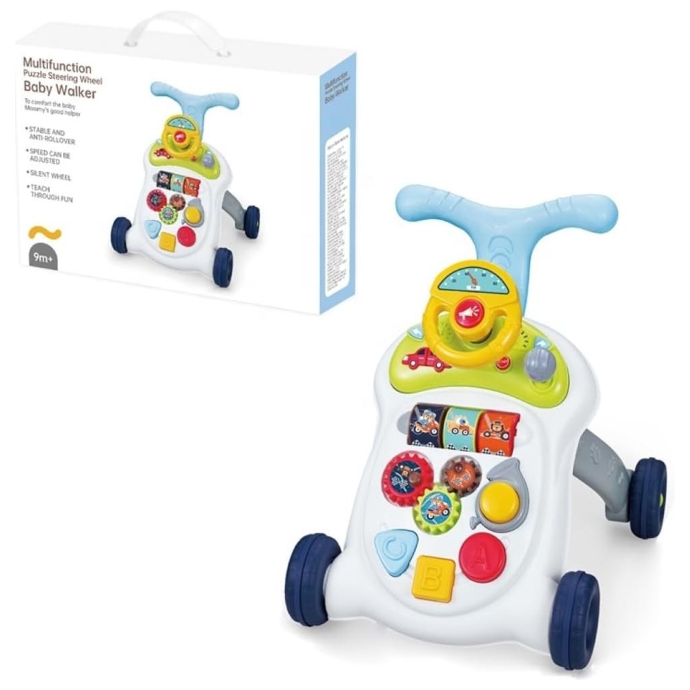 Youleen - 3-In-1 Multifunctional Walker With Puzzle Steering Wheel