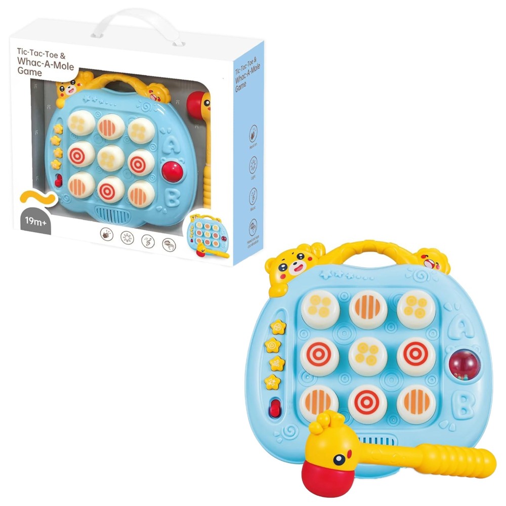 Youleen - 2-In-1 Interactive Whac-A-Mole And Tic-Tac-Toe