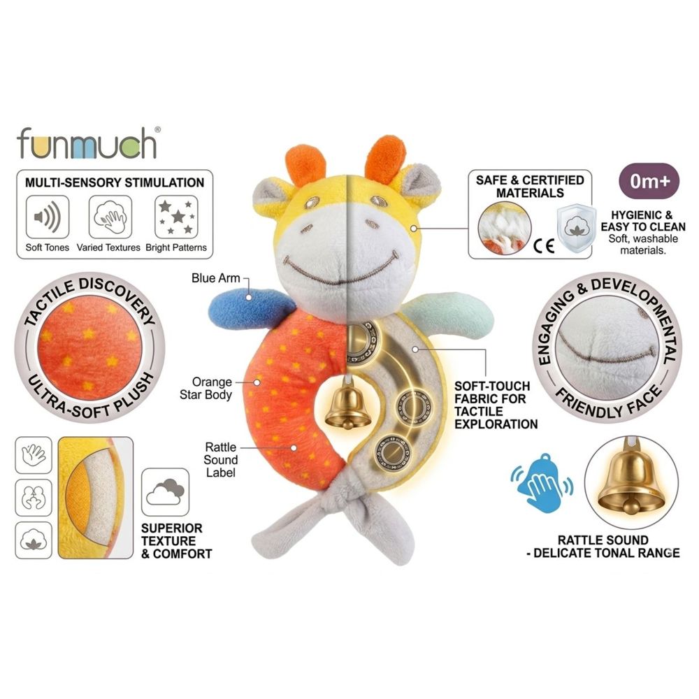 Funmuch - Giraffe Soothe Rattle Toy