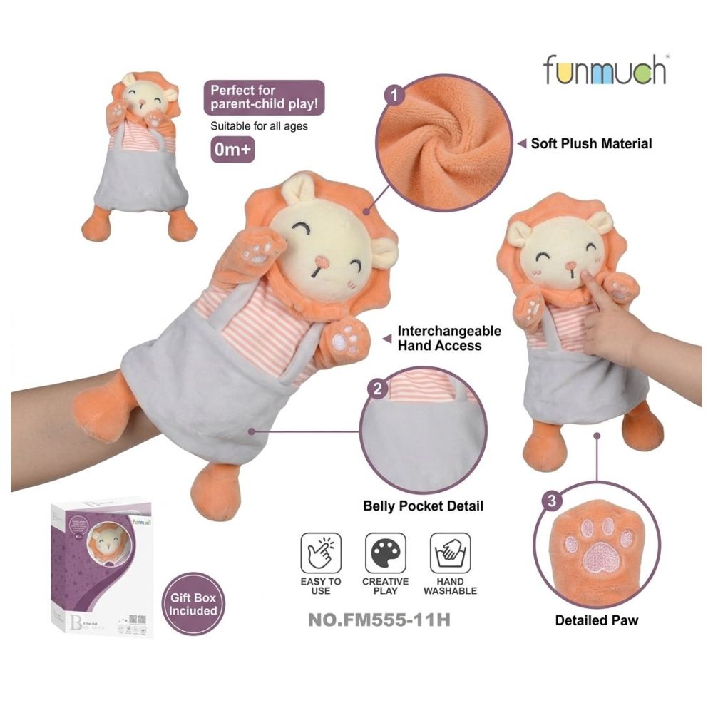 Funmuch - Baby Lion Plush Hand Puppet