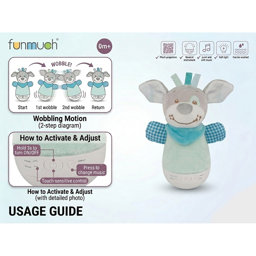 Funmuch - Plush Musical Dog Toy
