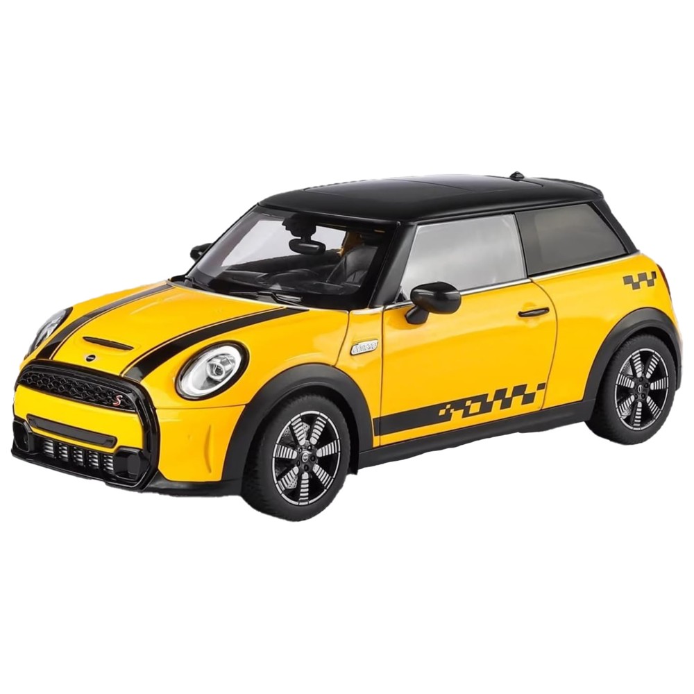 HMB - BMW Mini Cooper S 1:18 Die-Cast Model Car - Yellow