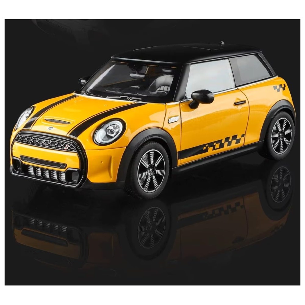 HMB - BMW Mini Cooper S 1:18 Die-Cast Model Car - Yellow