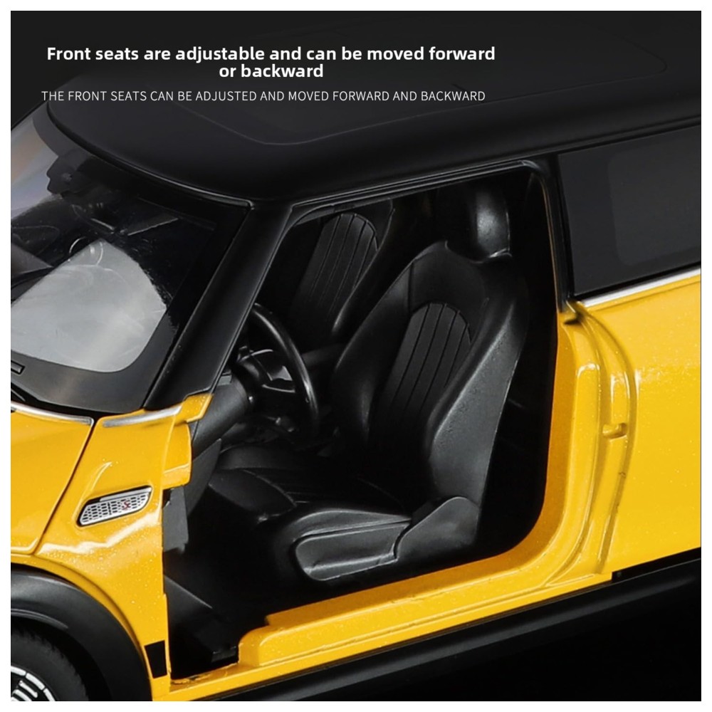 HMB - BMW Mini Cooper S 1:18 Die-Cast Model Car - Yellow
