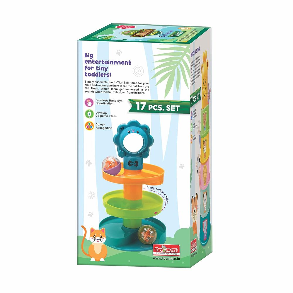 Toy Mate - 3-in-1 Baby's Safari World Educational Gift Set - 17 Pc Set