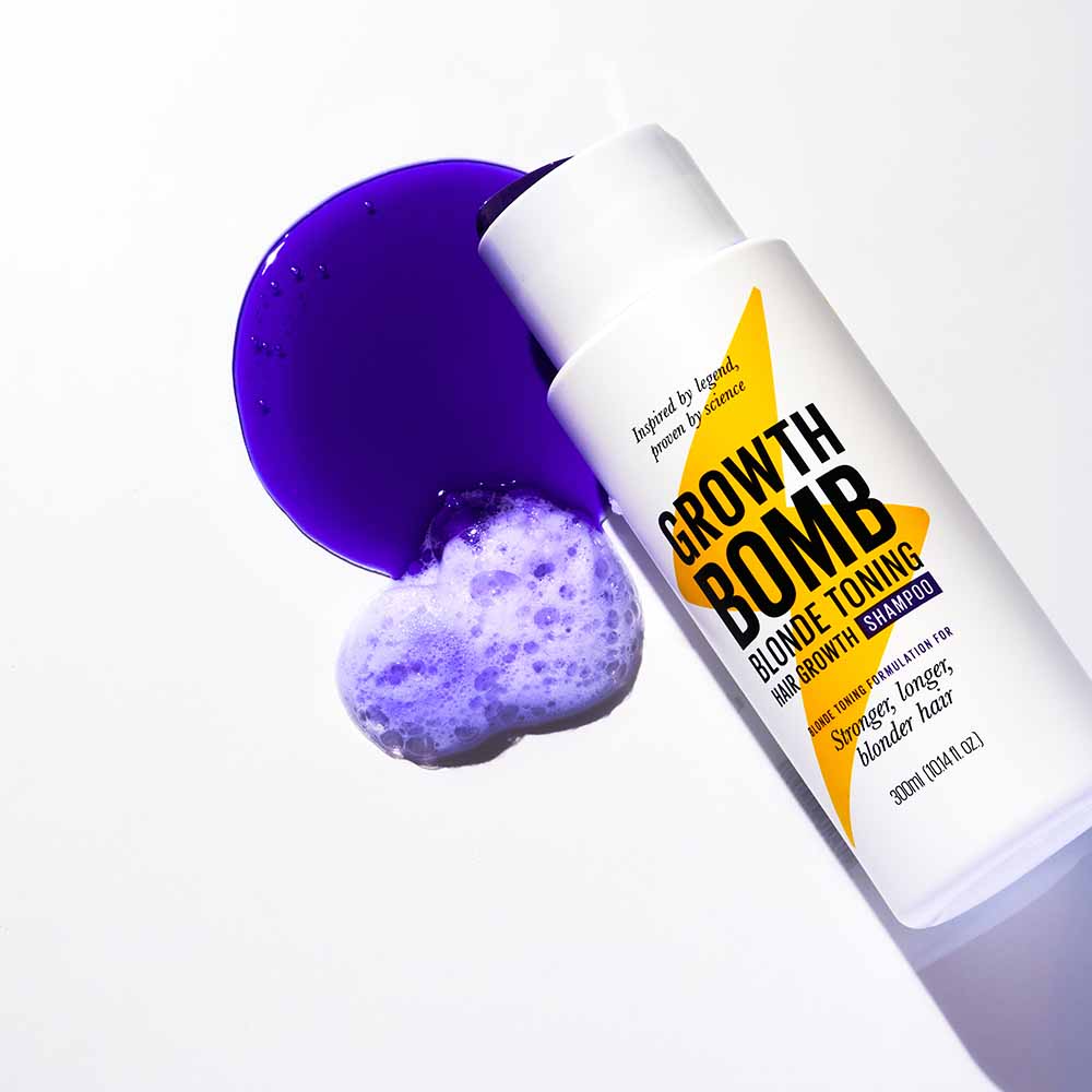 Growth Bomb - Blonde Toning Supercharge Shampoo - 300 ml