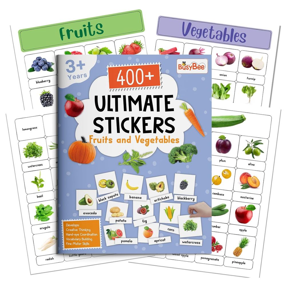 400+ Ultimate Stickers - Fruits And Vegetables 