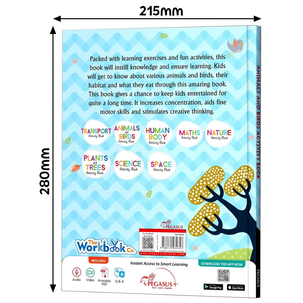Animals And Birds Activity Book