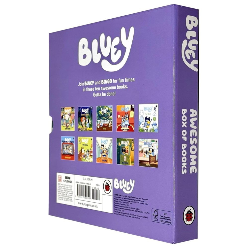 Bluey - Awesome Box Of Books - Set of 10