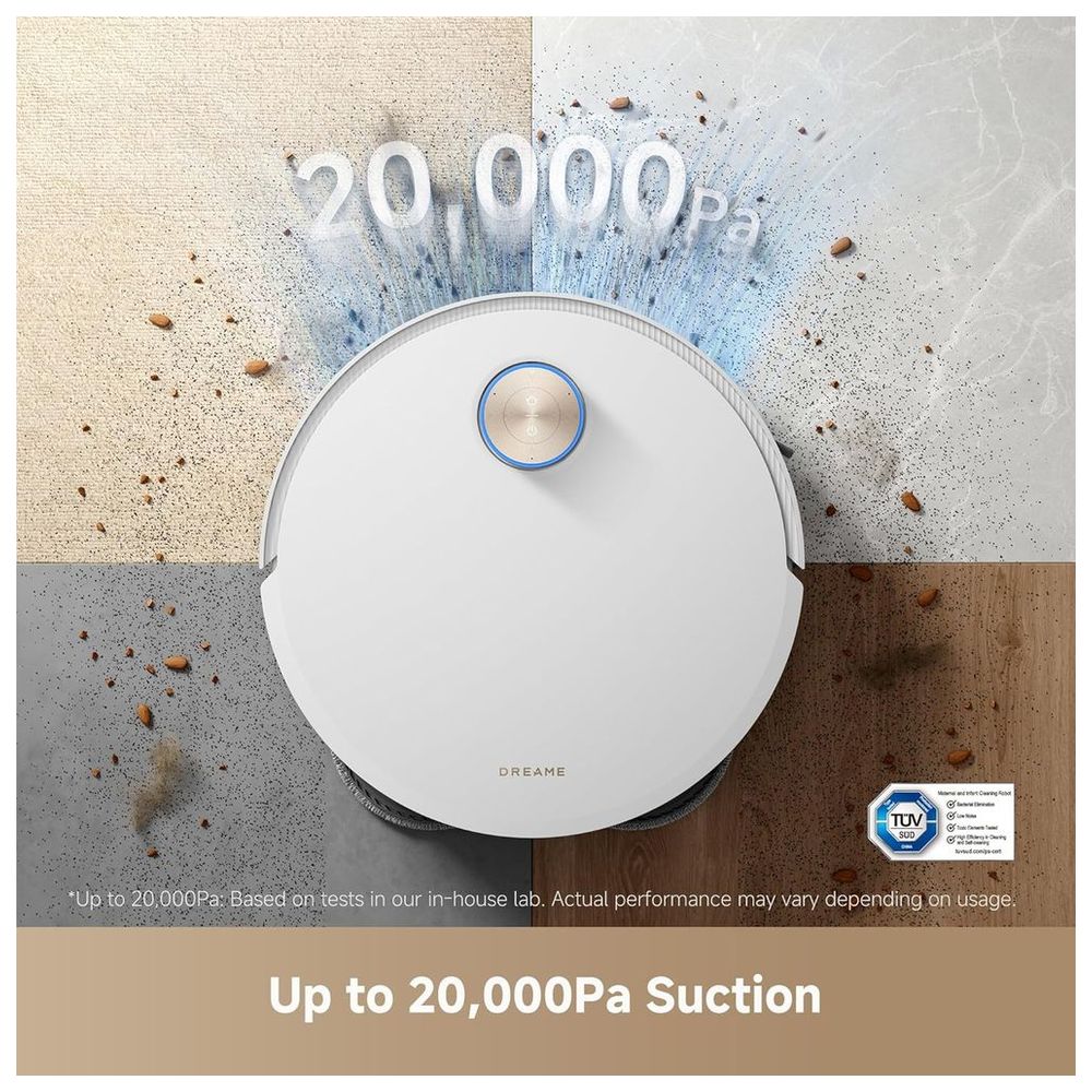 Dreame - X50 Ultra Complete Robot Vacuum And Mop - White
