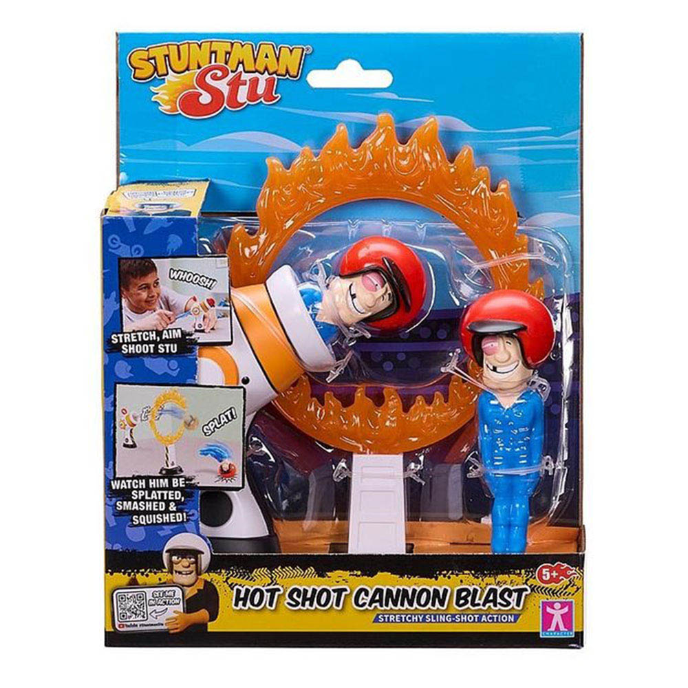 Stuntman Stu - Hot Shot Cannon Blast Playset - Multicolor