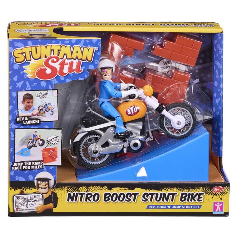 Stuntman Stu - Nitro Boost Stunt Bike Playset - Multicolor