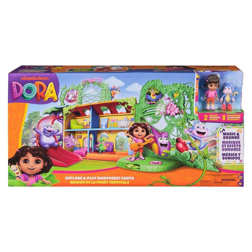 Dora - The Explorer Rainforest Casita Playset - Multicolor - 10 Pcs