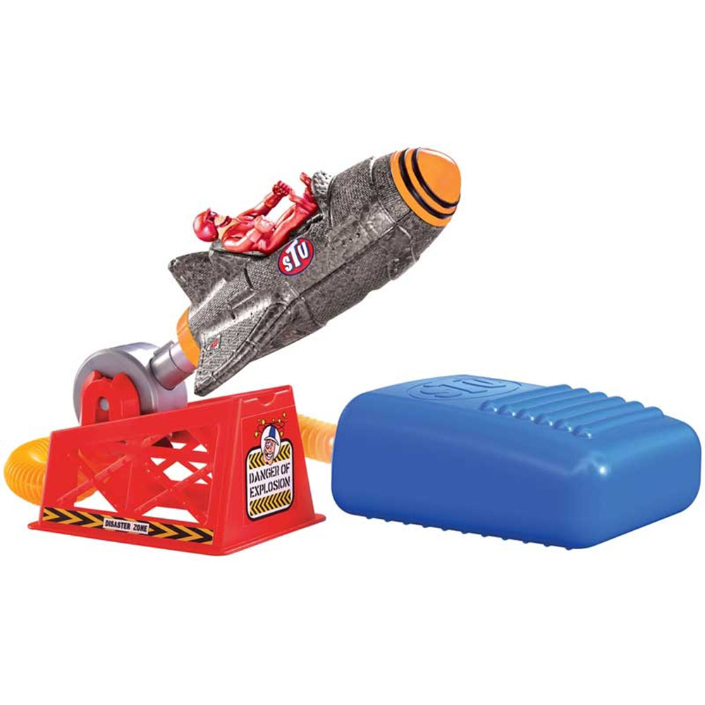 Stuntman Stu - Sky Comet Rocket Plane Pump N Fly Stunt Set - Multicolor