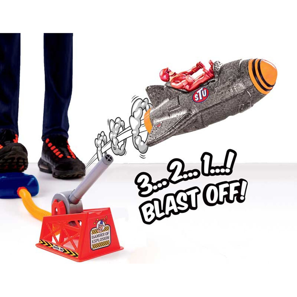 Stuntman Stu - Sky Comet Rocket Plane Pump N Fly Stunt Set - Multicolor