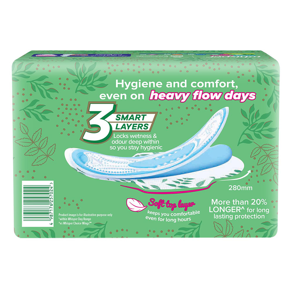 Whisper - Ultra Hygiene+ Comfort Heavy Flow Sanitary Pads - XL - 28 cm - 30 Pads
