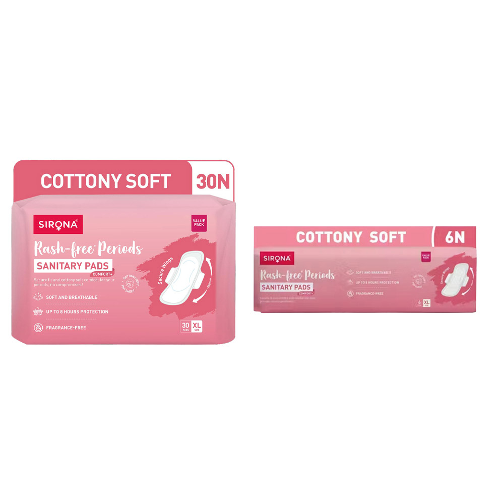 Sirona - Rash-Free Periods Sanitary Pads - XL