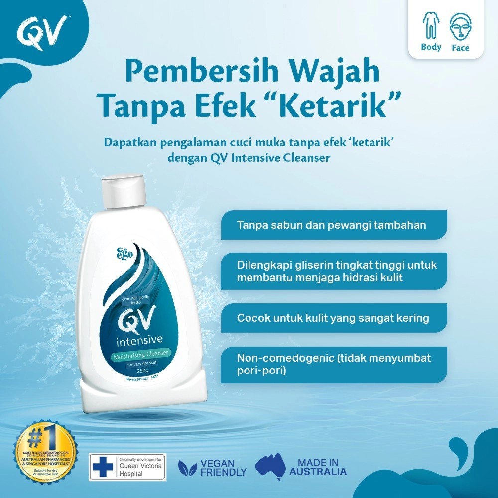 QV - Intensive Moisturising Cleanser - 250 gm