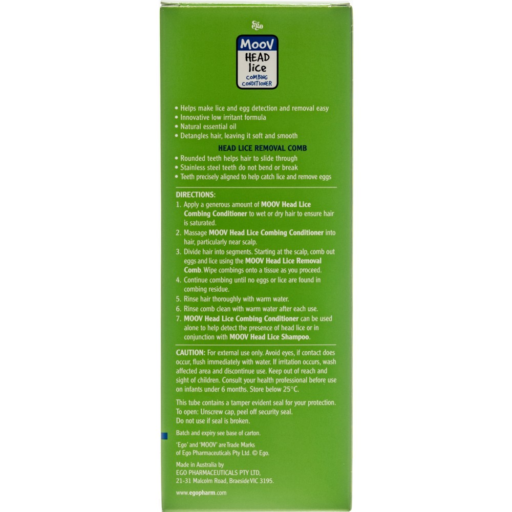 QV - Ego Moov Head Lice Combing Conditioner - 200 ml