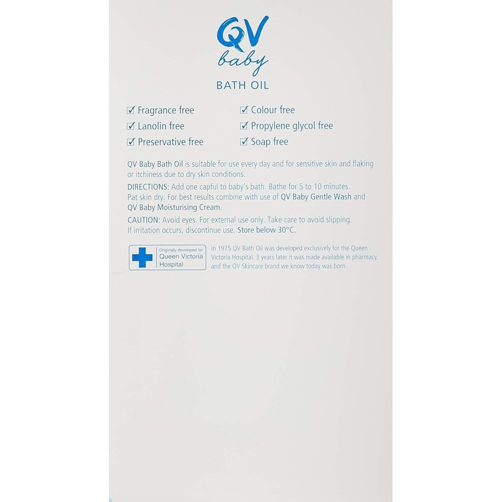 QV - Baby Bath Oil - 250 ml
