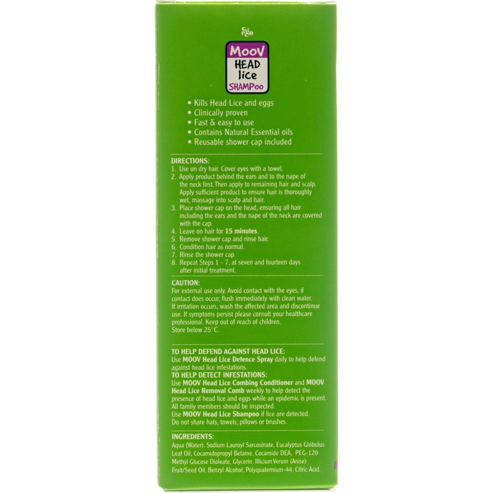 QV - Ego Moov Head Lice Shampoo - 200 ml