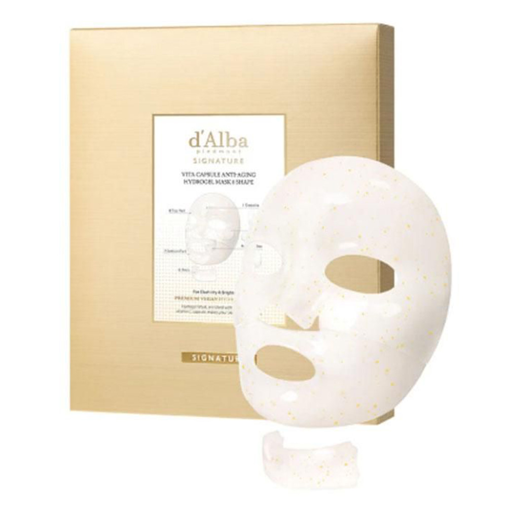 D'Alba - Signature Vita Capsule Anti-Aging Collagen Hydrogel Mask - White