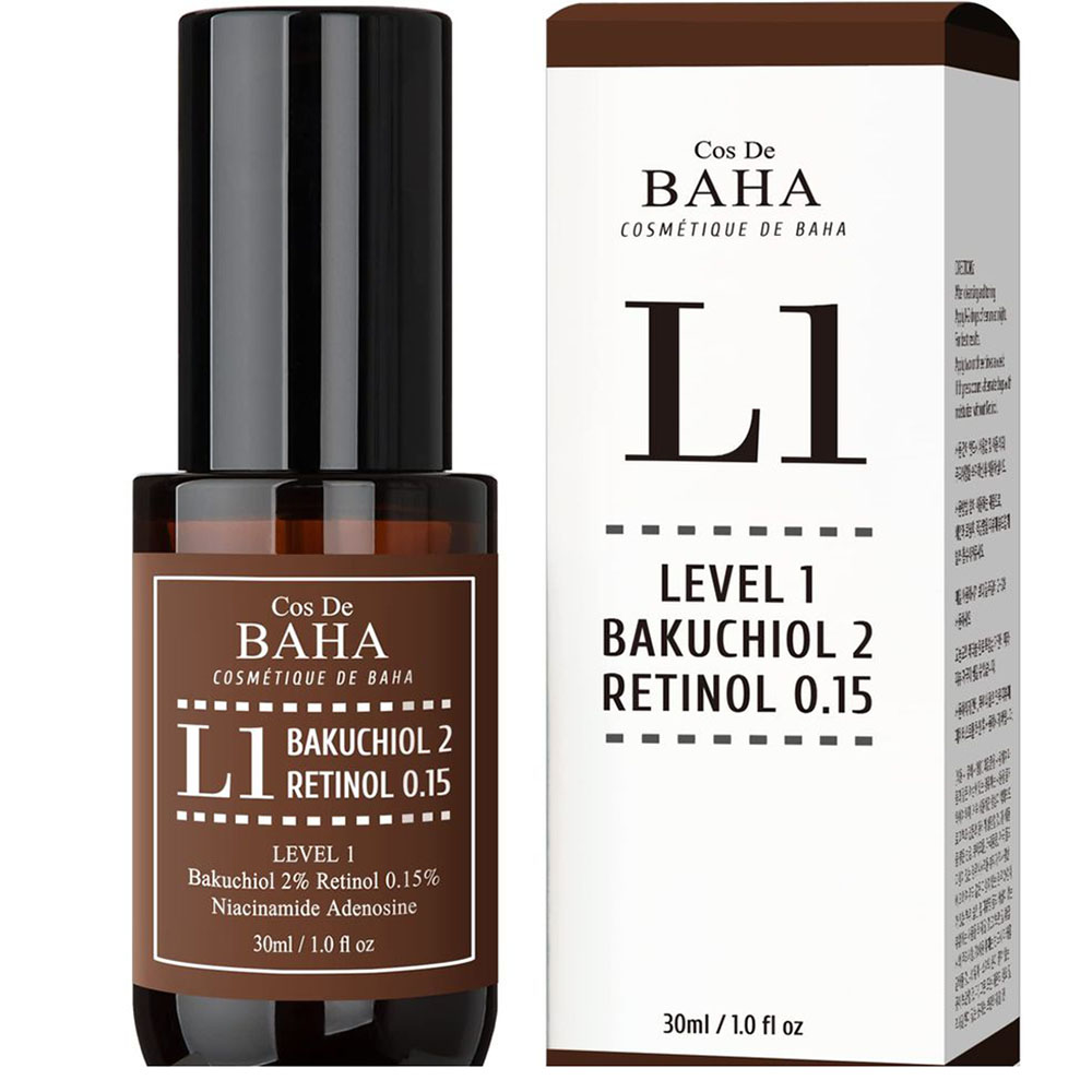 Cos De Baha - L1 Bakuchiol & Retinol Face Serum - 30 ml