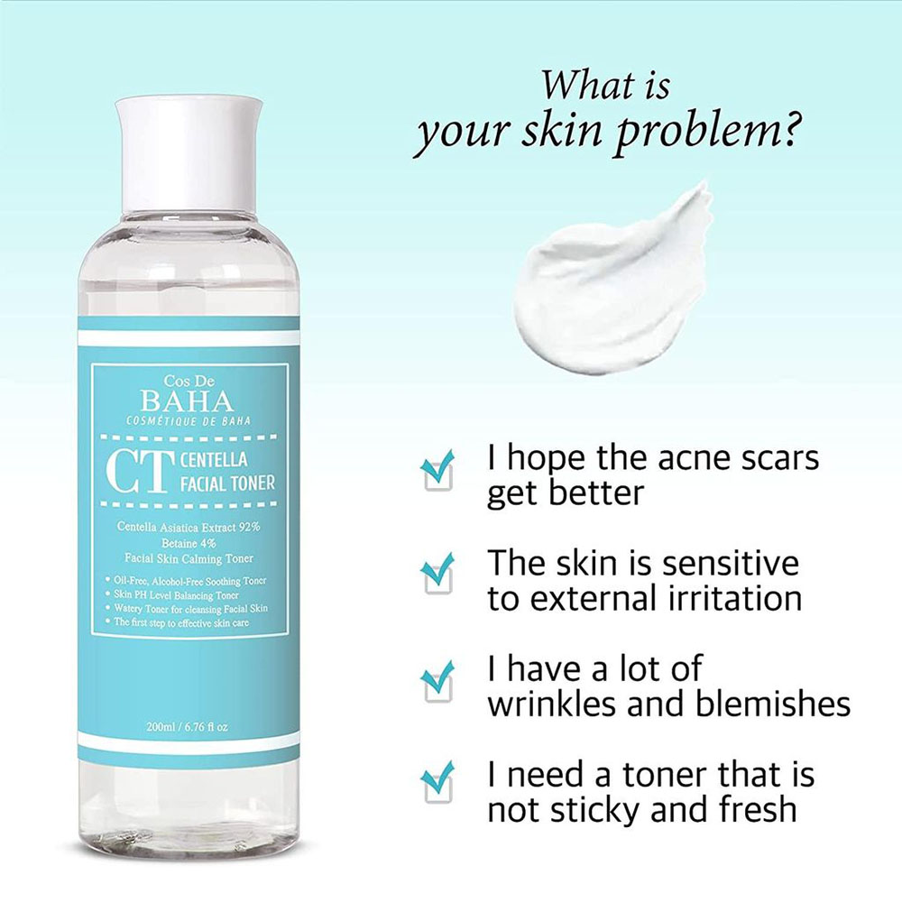 Cos De Baha - Centella Facial Toner - 200 ml