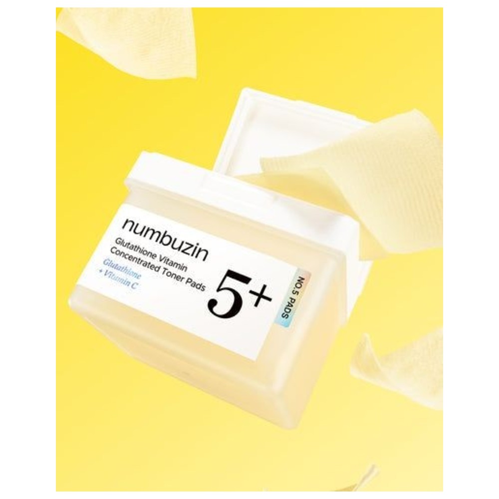 Numbuzin - No.5+ Glutathione Vitamin Concentrated Toner Pads - 70 Pcs