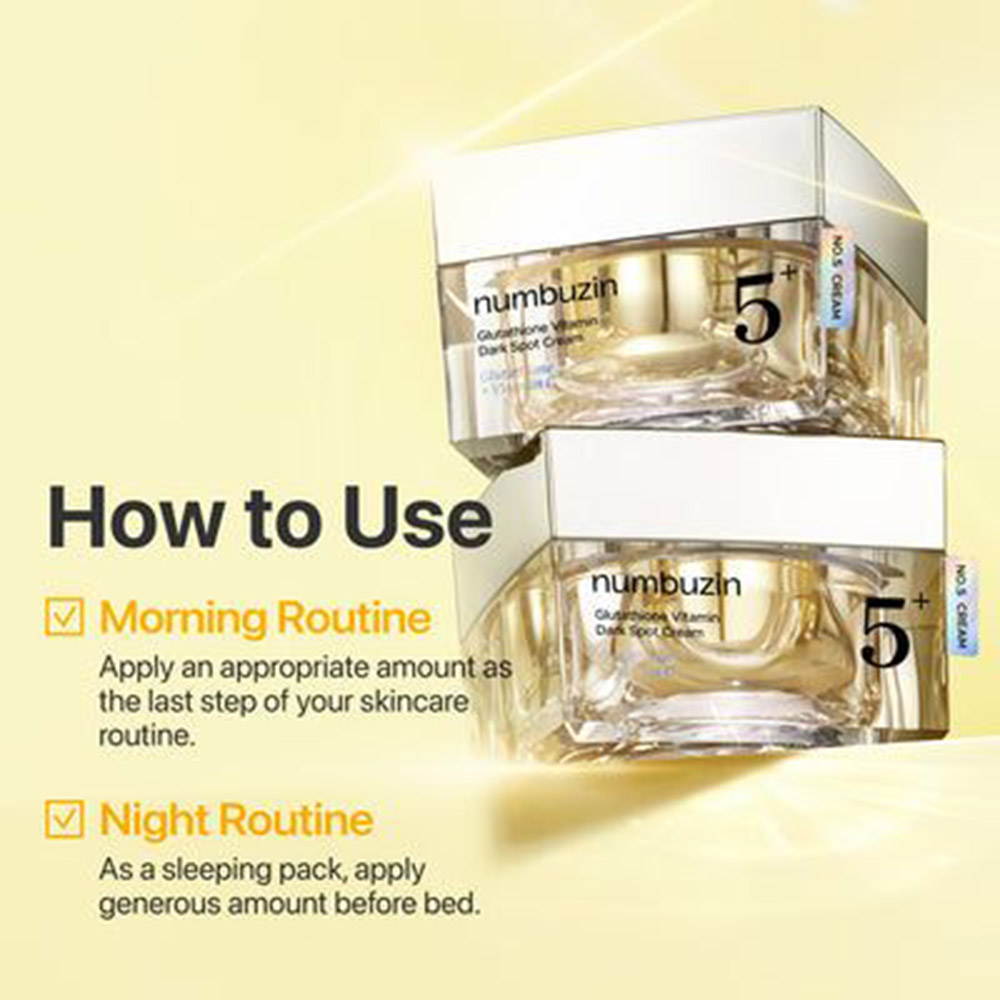 Numbuzin - No.5 Glutathione Vitamin Dark Spot Cream - 50 ml